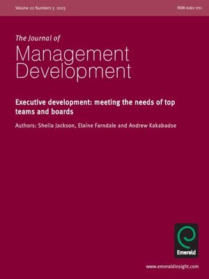cover image of Journal of Management Development, Volume 22, Issue 3